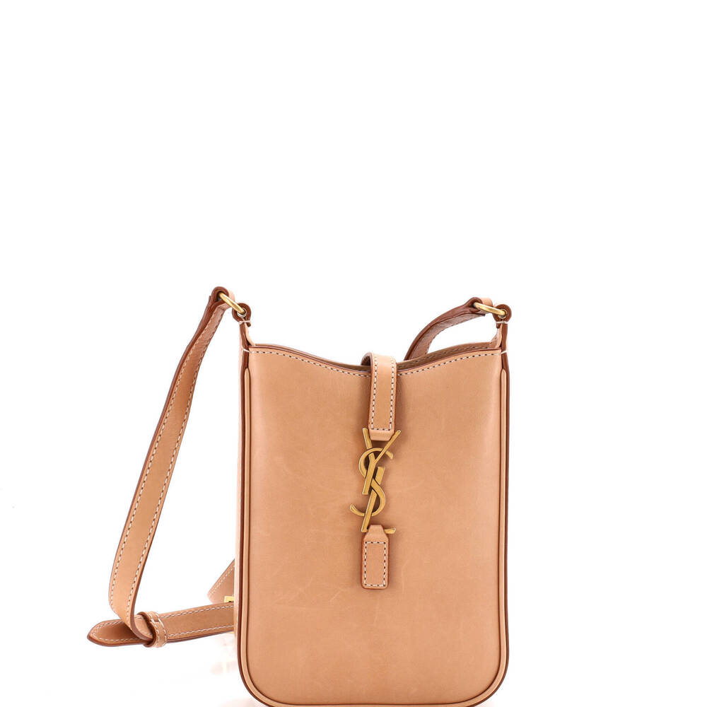 Saint Laurent Mini Le 5 a 7 Vertical Shoulder Bag Leather